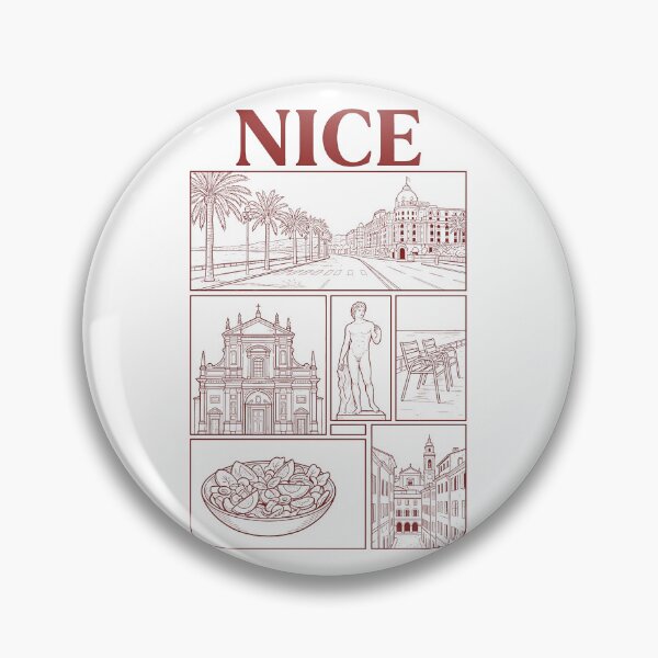 Item preview, Vintage Nice France French Riviera City Landmarks designed and sold by k3rstman1.