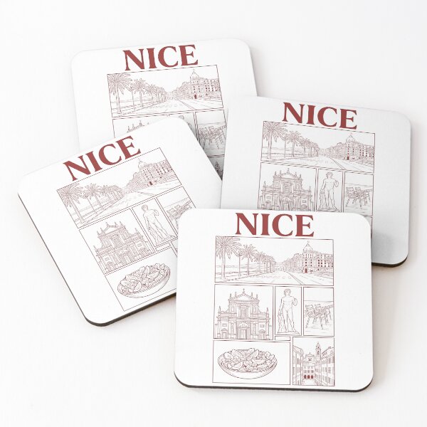 Item preview, Vintage Nice France French Riviera City Landmarks designed and sold by k3rstman1.