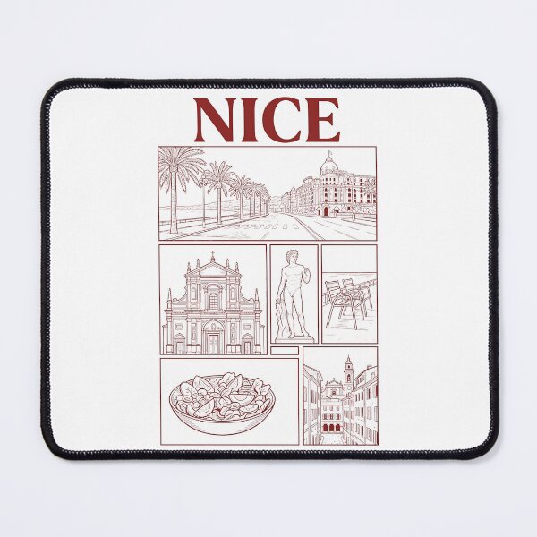 Item preview, Vintage Nice France French Riviera City Landmarks designed and sold by k3rstman1.