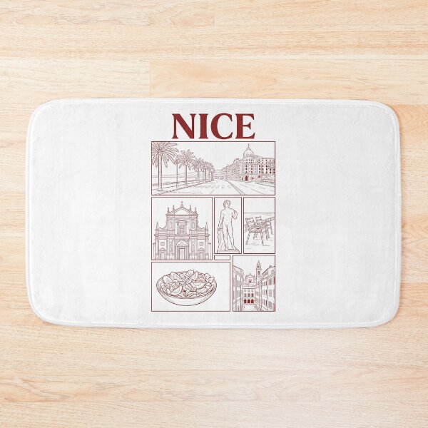 Item preview, Vintage Nice France French Riviera City Landmarks designed and sold by k3rstman1.