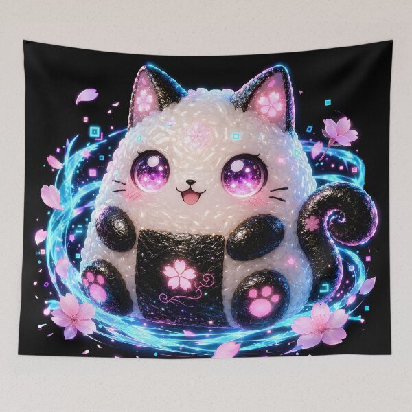 Item preview, Onigiri Spirit: Sakura Glow Edition designed and sold by BGM by AI.