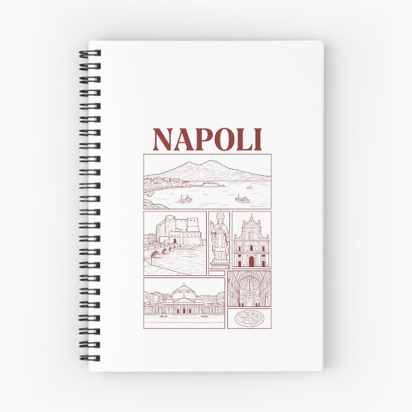 Item preview, Vintage Napoli Italy Landmarks Sketch Collage designed and sold by k3rstman1.
