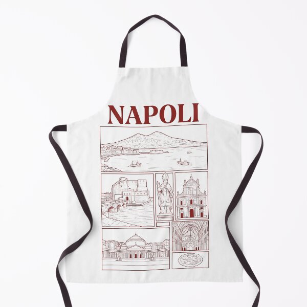 Item preview, Vintage Napoli Italy Landmarks Sketch Collage designed and sold by k3rstman1.