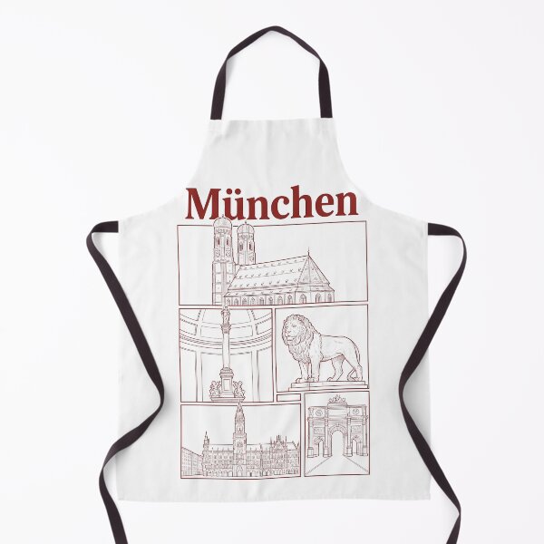 Item preview, Munich Germany City Landmarks Vintage Sketch designed and sold by k3rstman1.