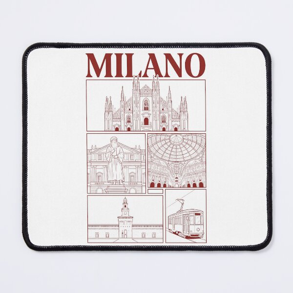 Item preview, Milan Italy Architectural Landmarks Travel Line Art designed and sold by k3rstman1.