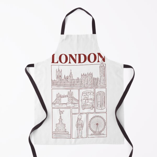 Item preview, London England City Landmarks Vintage Sketch Collage designed and sold by k3rstman1.