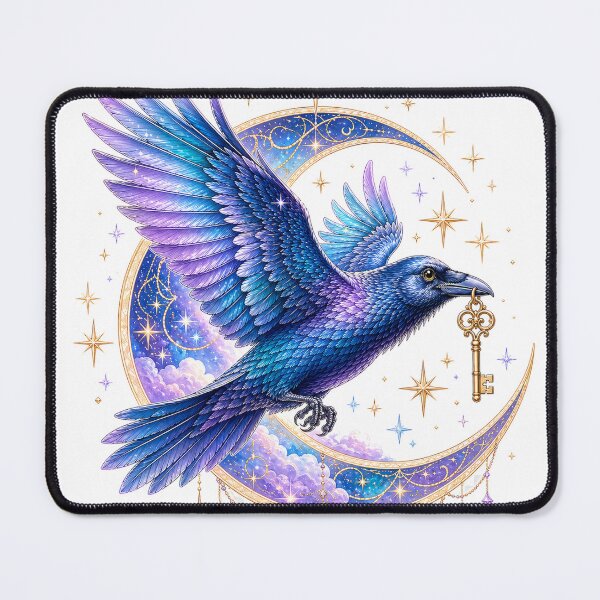 Item preview, Celestial Raven Moon Key Art designed and sold by CasadiFrequenza.
