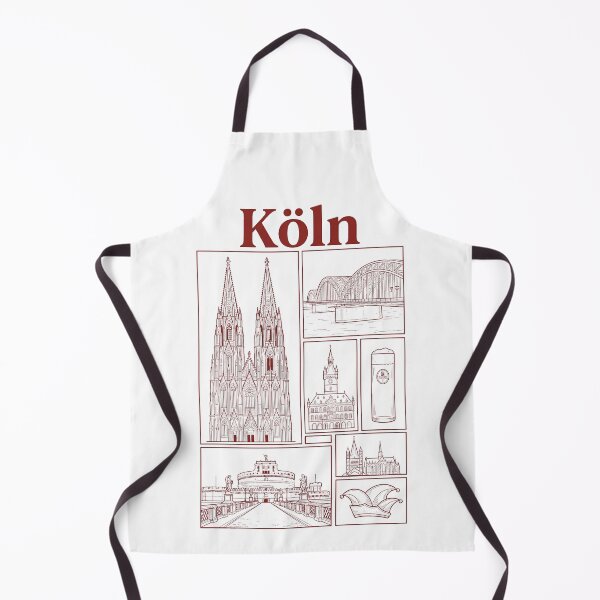 Item preview, Cologne Germany Skyline Landmarks Kölsch Carnival Sketch designed and sold by k3rstman1.