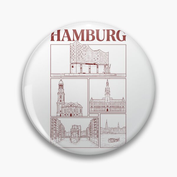Item preview, Hamburg Germany Landmarks Elbphilharmonie Speicherstadt City Skyline designed and sold by k3rstman1.