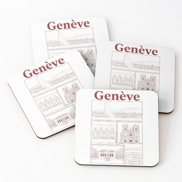 Item preview, Vintage Geneva Switzerland Cityscape Landmark Collage designed and sold by k3rstman1.