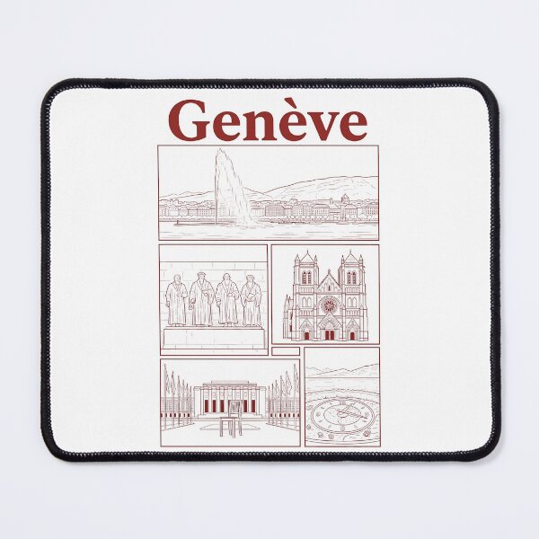 Item preview, Vintage Geneva Switzerland Cityscape Landmark Collage designed and sold by k3rstman1.