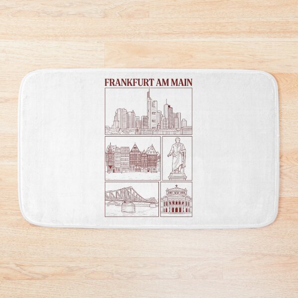 Item preview, Frankfurt am Main Germany Skyline Landmark Collage designed and sold by k3rstman1.