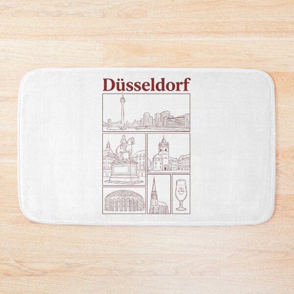 Item preview, Düsseldorf Germany City Skyline and Landmarks designed and sold by k3rstman1.