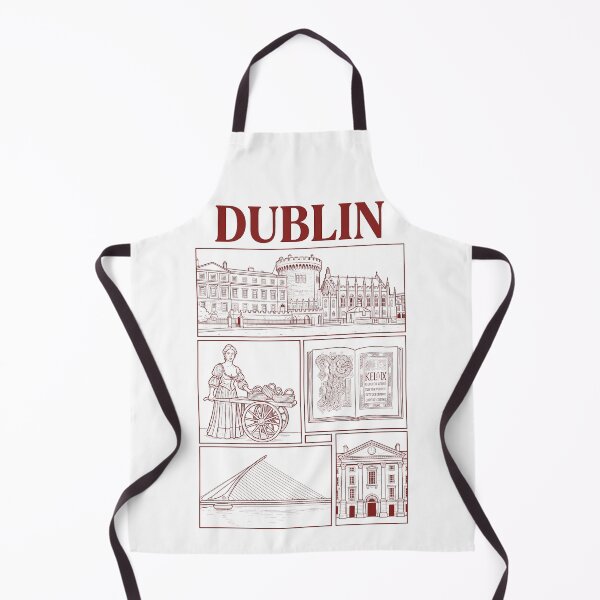 Item preview, Dublin Ireland Landmarks Vintage Line Art Sketch designed and sold by k3rstman1.