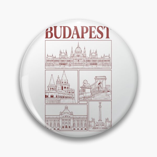 Item preview, Budapest Hungary Landmarks Architecture Cityscape Collage designed and sold by k3rstman1.
