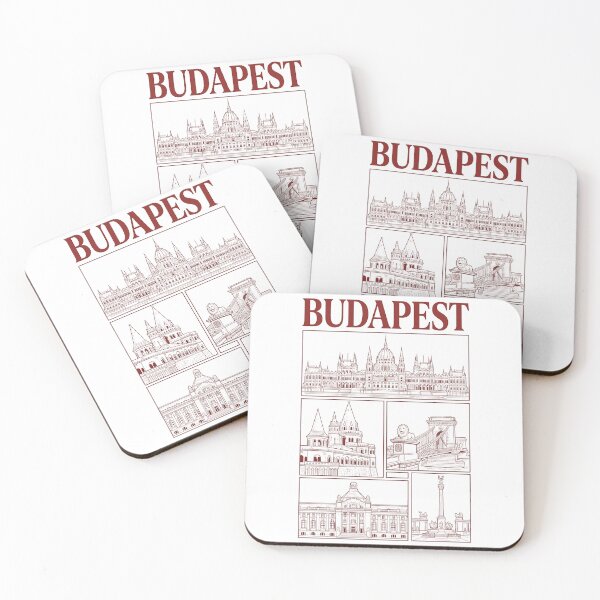 Item preview, Budapest Hungary Landmarks Architecture Cityscape Collage designed and sold by k3rstman1.