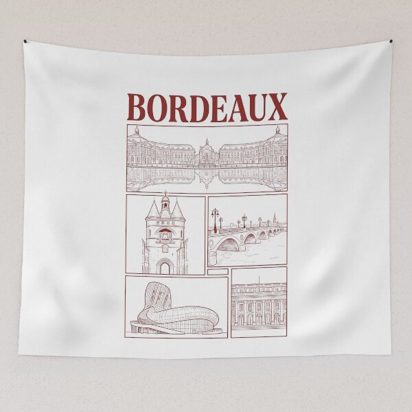 Item preview, Bordeaux France Cityscape Architecture Travel Sketch designed and sold by k3rstman1.