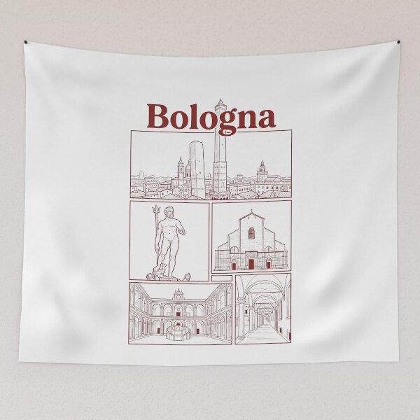Item preview, Vintage Bologna Italy Landmark Architecture Sketch designed and sold by k3rstman1.