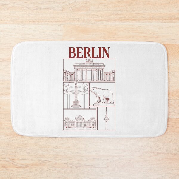 Item preview, Berlin Germany Landmarks Hand Drawn Sketch designed and sold by k3rstman1.