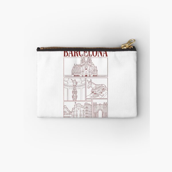 Item preview, Vintage Barcelona Spain Landmarks Travel Line Art designed and sold by k3rstman1.