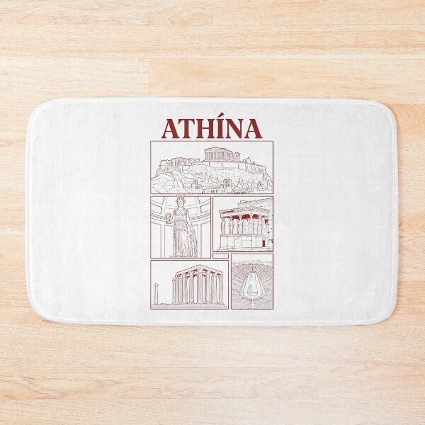 Item preview, Athina Ancient Greek Landmarks Acropolis Sketch designed and sold by k3rstman1.
