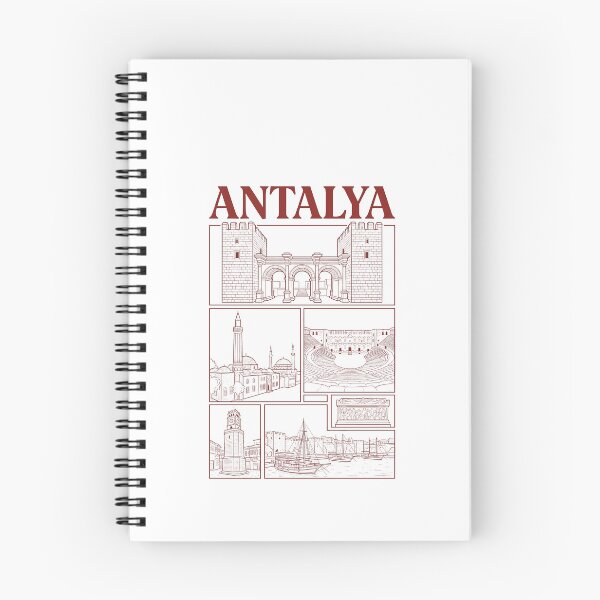 Item preview, Antalya Turkey Travel Landmarks Sketch Collage designed and sold by k3rstman1.