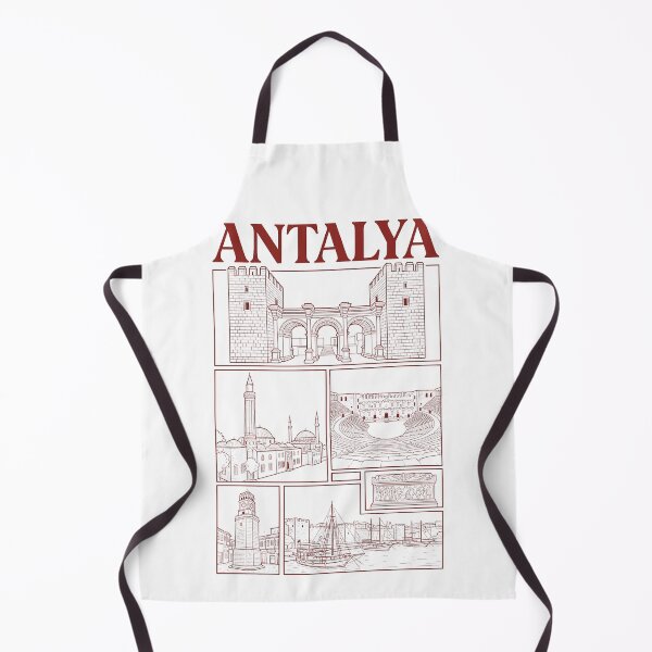 Item preview, Antalya Turkey Travel Landmarks Sketch Collage designed and sold by k3rstman1.