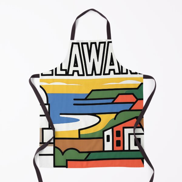 Item preview, Delaware - The First State - Vintage travel poster in the style of Fernand Léger designed and sold by PrintableTravel.