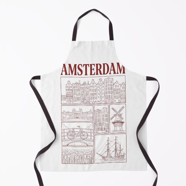 Item preview, Vintage Amsterdam Cityscape Landmarks Collage designed and sold by k3rstman1.
