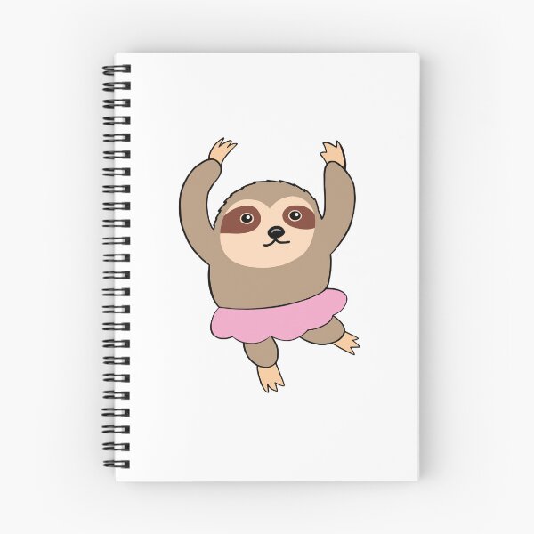 Item preview, Cute Sloth Ballet Dancer in Pink Tutu designed and sold by LesleySilly.
