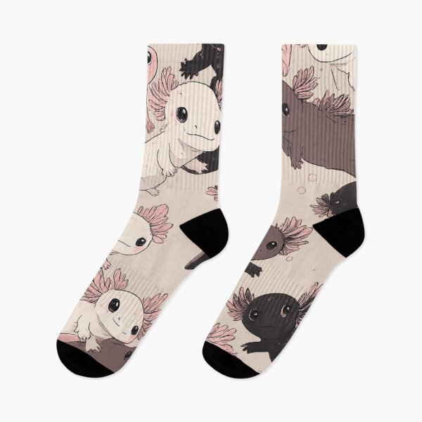 Item preview, Axolotls – Minimalist Seamless Line Art Pattern in Soft Scandinavian Aesthetic designed and sold by Pickachoo.