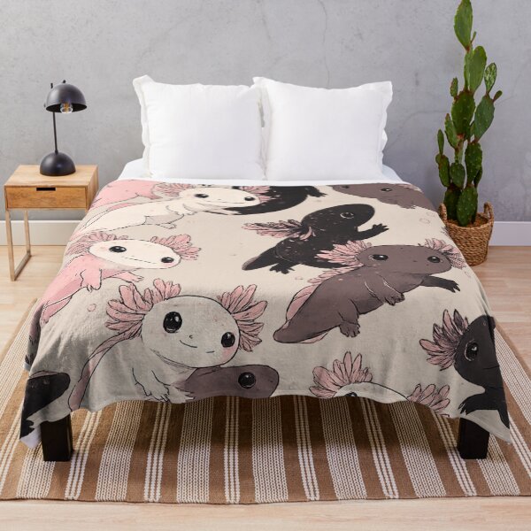 Item preview, Axolotls – Minimalist Seamless Line Art Pattern in Soft Scandinavian Aesthetic designed and sold by Pickachoo.