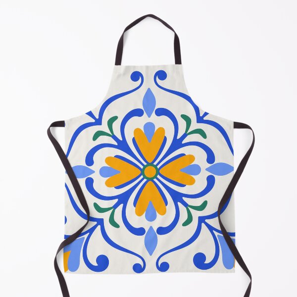 Item preview, Blue and yellow themed rangoli design pattern designed and sold by Heaven1111.