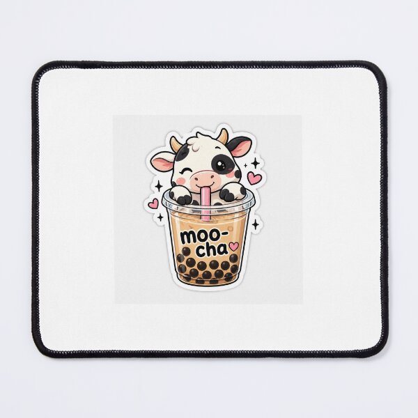 Item preview, Moo-Cha Cow Bubble Tea Sticker – Cute Kawaii Boba Cow Vinyl Decal designed and sold by Lovely5616.