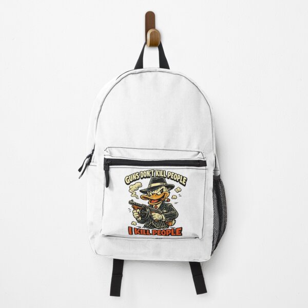 Item preview, Guns don't kill people I kill people, Retro Vintage Cow-Duck designed and sold by graphic-genie.