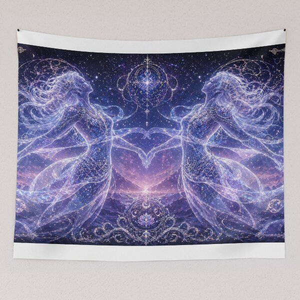 Item preview, Majestic twin Gemini art designed and sold by LiuTiuuu.
