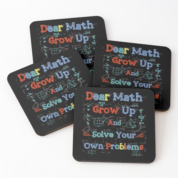 Item preview, Dear Math Grow Up And Solve Your Own Problems designed and sold by HopeeART.