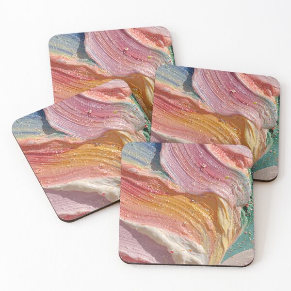 Item preview, Vibrant Abstract Impasto Pastel Oil Paint Strokes designed and sold by colorful-white.