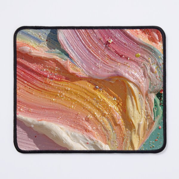 Item preview, Vibrant Abstract Impasto Pastel Oil Paint Strokes designed and sold by colorful-white.