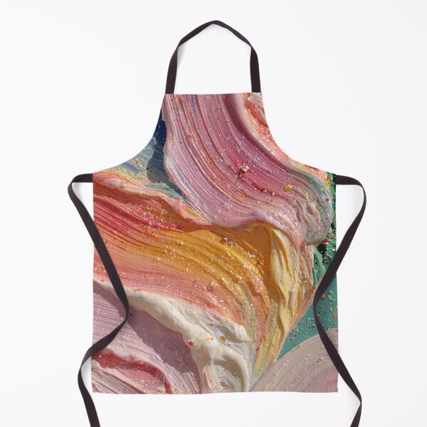 Item preview, Vibrant Abstract Impasto Pastel Oil Paint Strokes designed and sold by colorful-white.