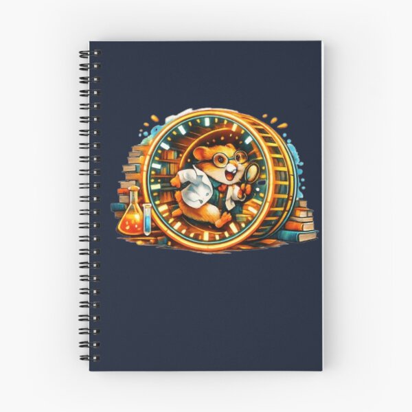 Item preview, An Autodidact Is Never Late – Funny Nerd Hamster Study Design designed and sold by InnerwayStudio.