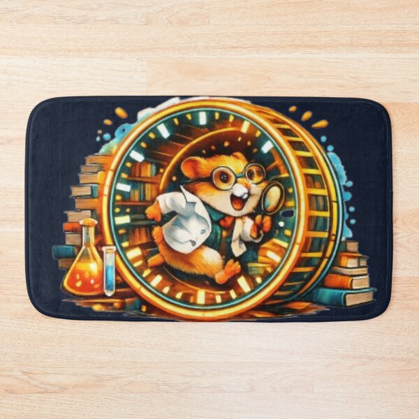 Item preview, An Autodidact Is Never Late – Funny Nerd Hamster Study Design designed and sold by InnerwayStudio.
