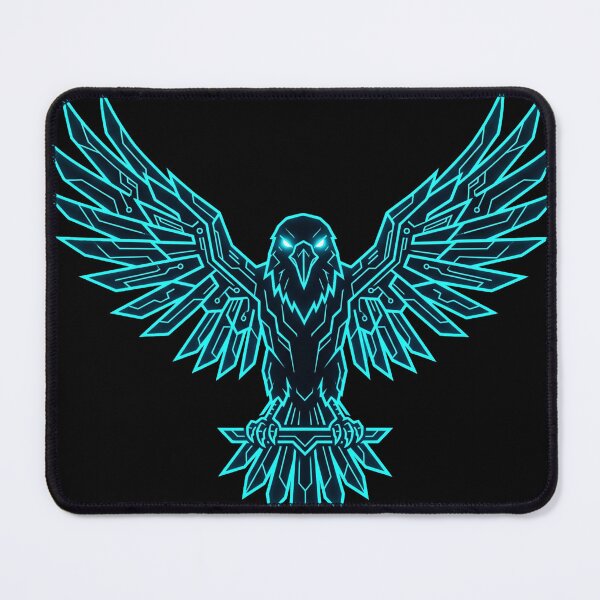 Item preview, Cyber Raven Emblem designed and sold by Stickersdevelop.