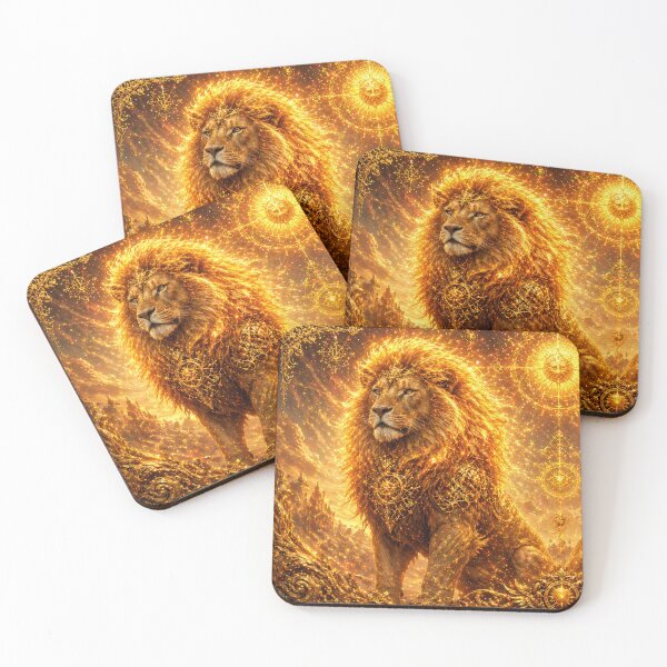 Item preview, Majestic twin Leo art designed and sold by LiuTiuuu.