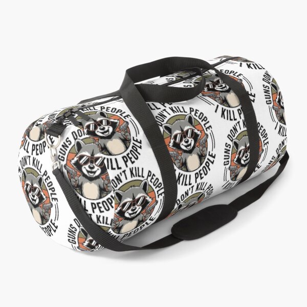 Item preview, Guns don't kill people I kill people, Retro Vintage Raccoon designed and sold by graphic-genie.