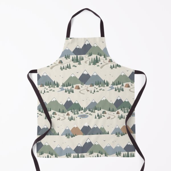 Item preview, Minimalist Adventure Mountain Landscape Pattern designed and sold by SplashTastic.