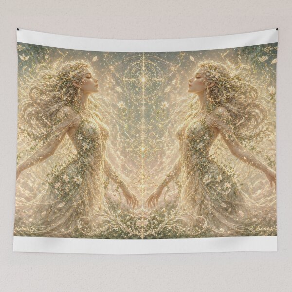 Item preview, Majestic twin Virgo art designed and sold by LiuTiuuu.