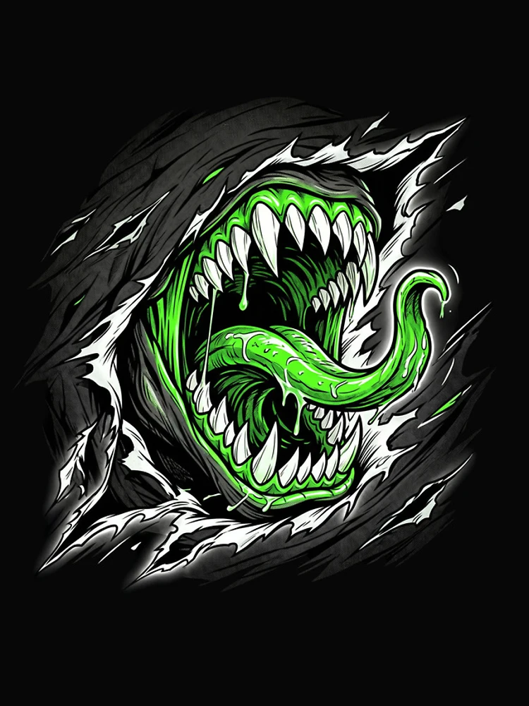 Thumbnail 4 of 4, iPhone Case, Monster Mouth Rip designed and sold by Stickersdevelop.
