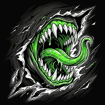 Artwork thumbnail, Monster Mouth Rip by Stickersdevelop