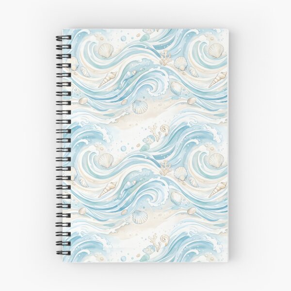 Item preview, Watercolor Coastal Ocean Waves and Shells designed and sold by SplashTastic.